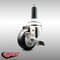 Service Caster 3 Inch 316SS Black Polyurethane Swivel 3/4 Inch Expanding Stem Caster Brake SCC-SS316EX20S314-PPUB-BLK-TLB-34 - alternate 4